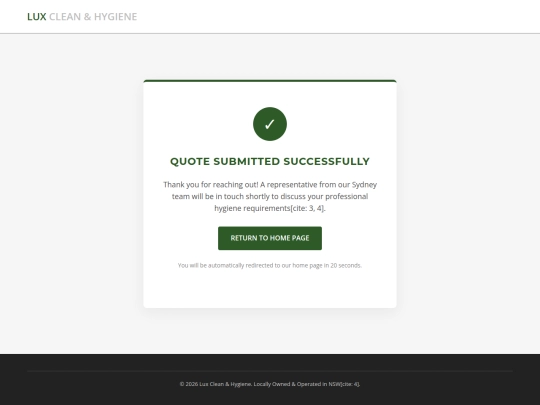 thanks.html screenshot
