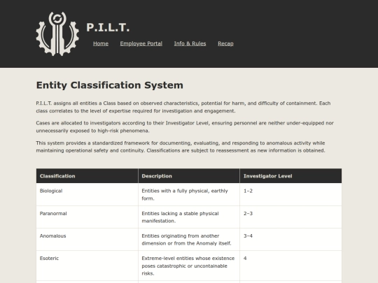 pages/protocol/classification screenshot