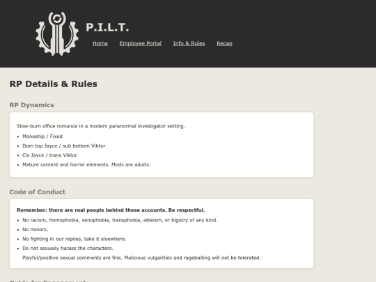 rules screenshot