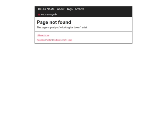 blog/not_found screenshot
