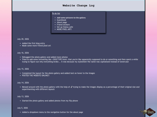 WebLog screenshot