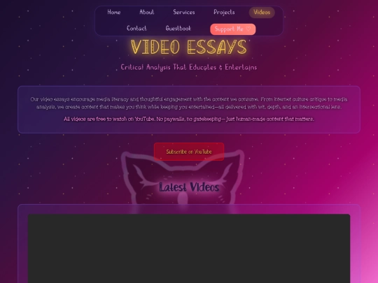 Website screenshot