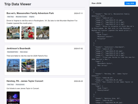 triplog/admin screenshot