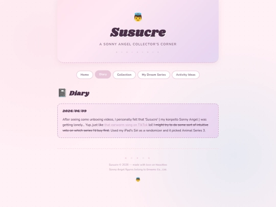 diary screenshot