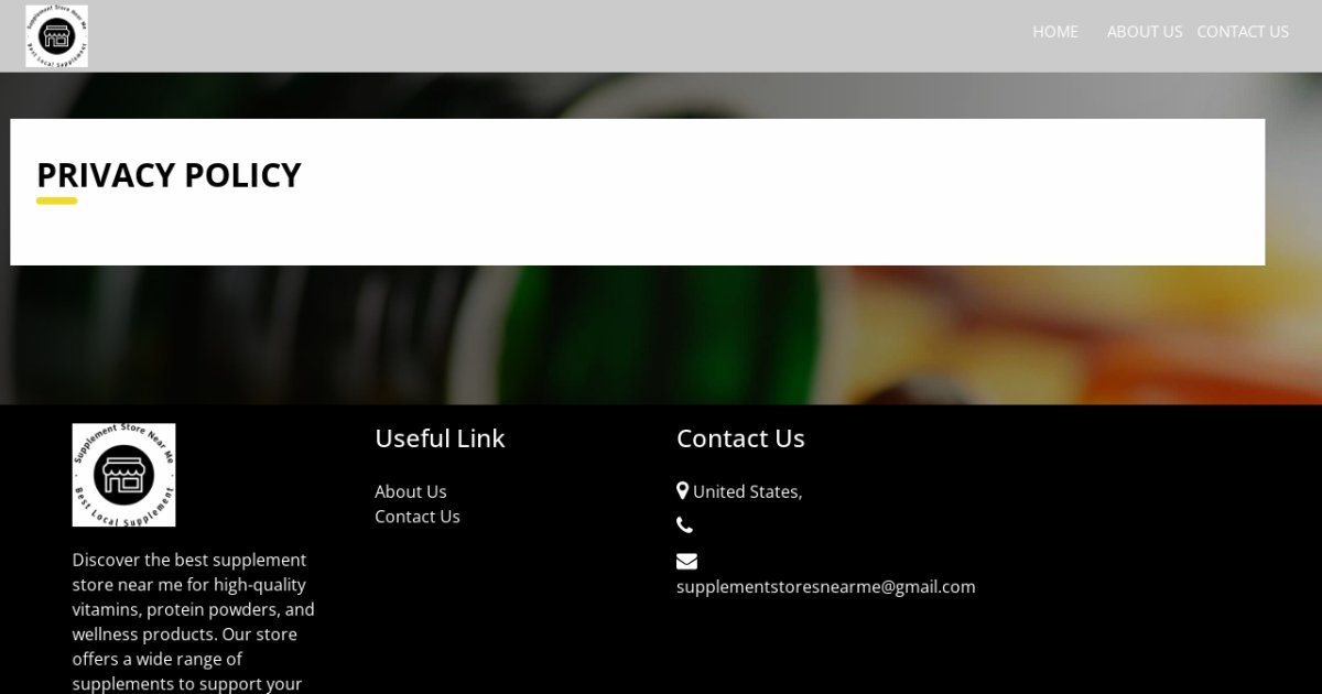 Find the Best Supplement Store Near Me Health & Wellness