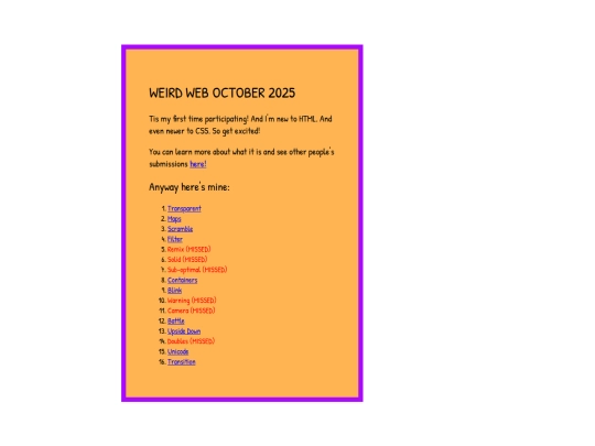 weirdweboct/weirdweboct-25 screenshot