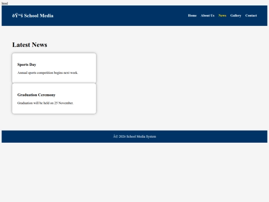 News screenshot