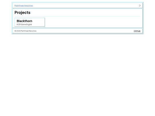 projects screenshot