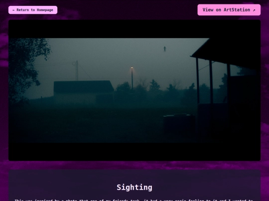PublicProjects/Sighting/Sighting screenshot