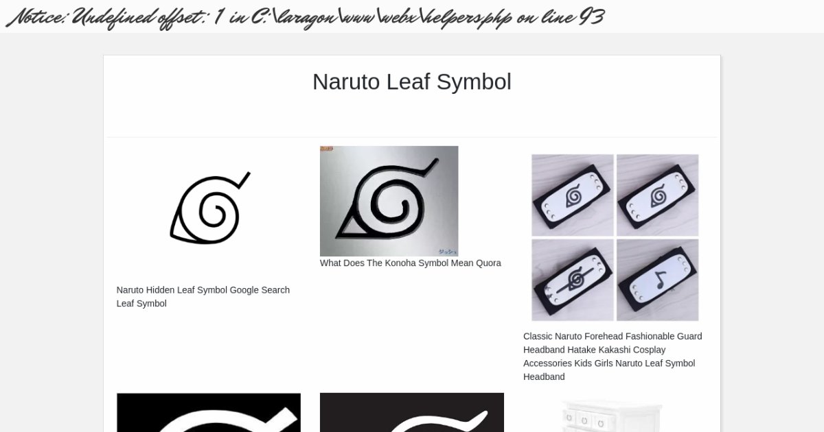 Naruto Leaf Symbol