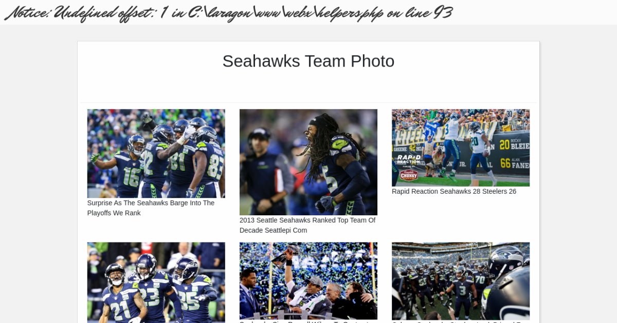 Seahawks Team Photo