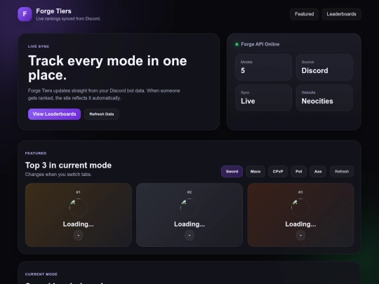 Website screenshot