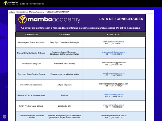 Website screenshot