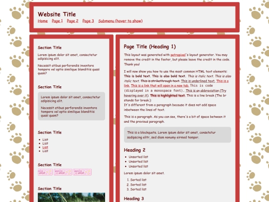 Website screenshot