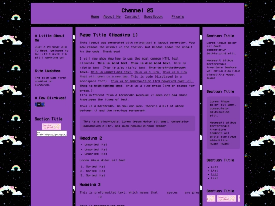 Website screenshot