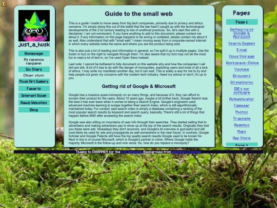 Website screenshot