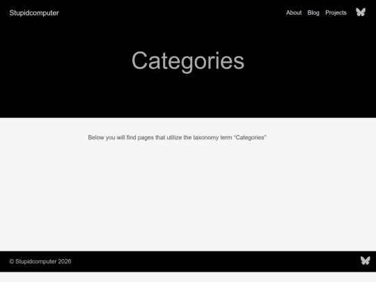 categories screenshot