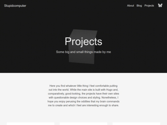 projects screenshot