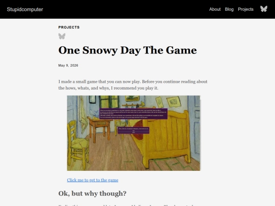 projects/onesnowyday screenshot