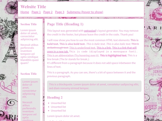 Website screenshot
