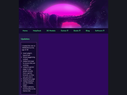 Website screenshot