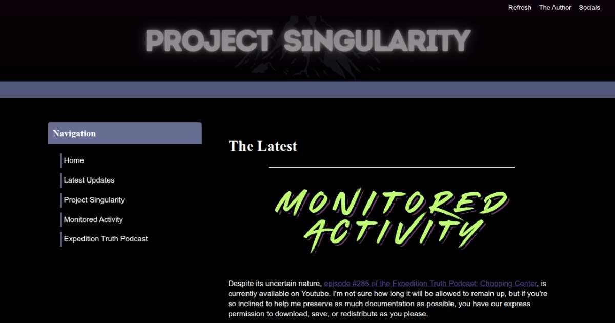 Project Singularity