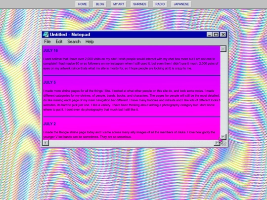 blog screenshot