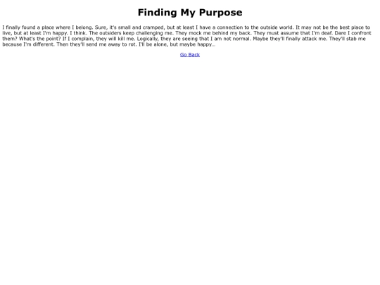 purpose screenshot