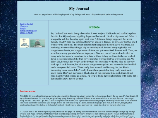 Journal screenshot