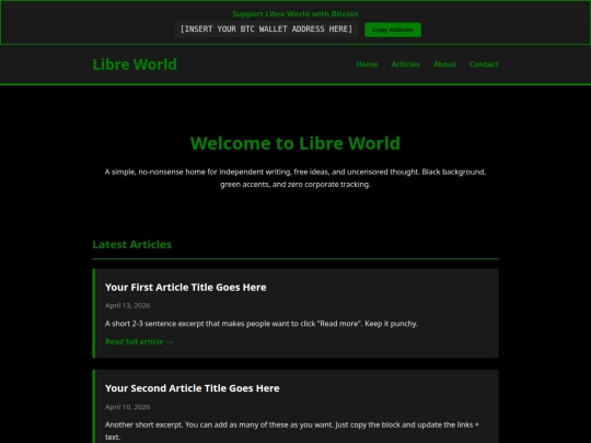 Website screenshot