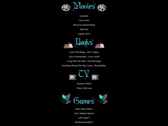 favorites screenshot