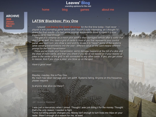 Website screenshot