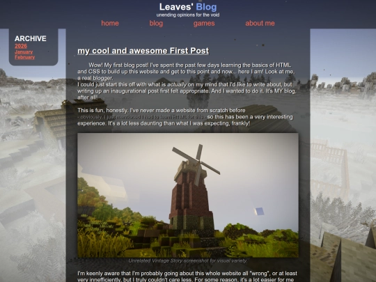 Website screenshot
