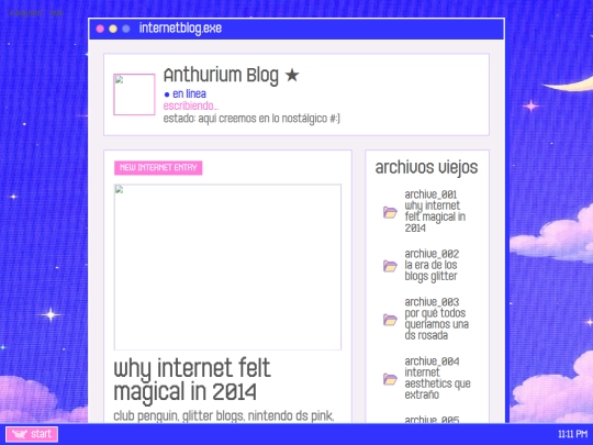 blog screenshot