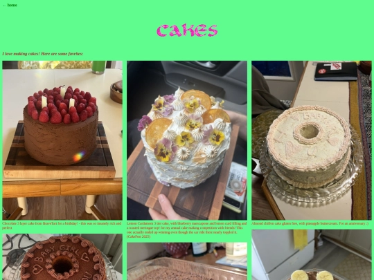 cakes screenshot
