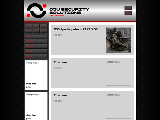 Website screenshot