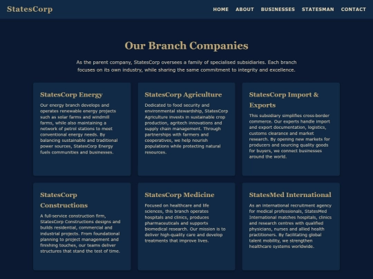 Website screenshot