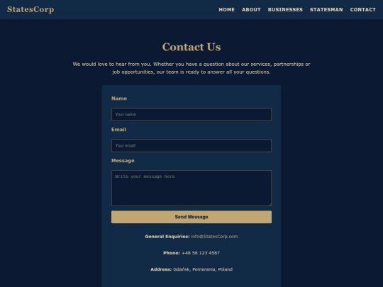 Website screenshot