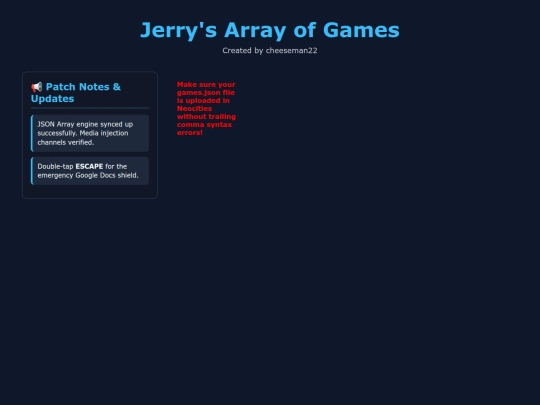 test screenshot