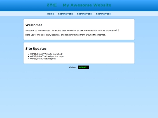 Website screenshot