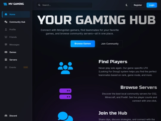 Website screenshot