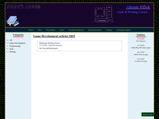 Website screenshot