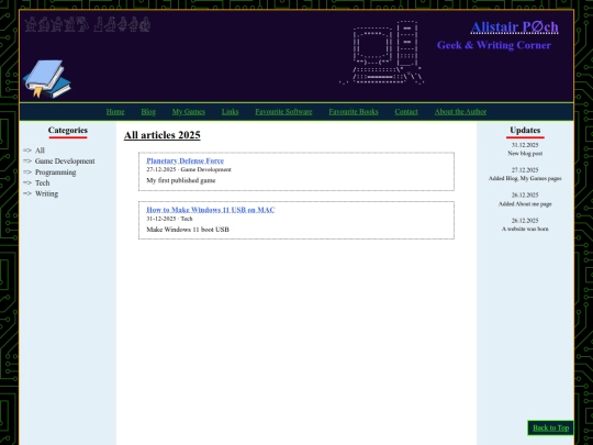 Website screenshot
