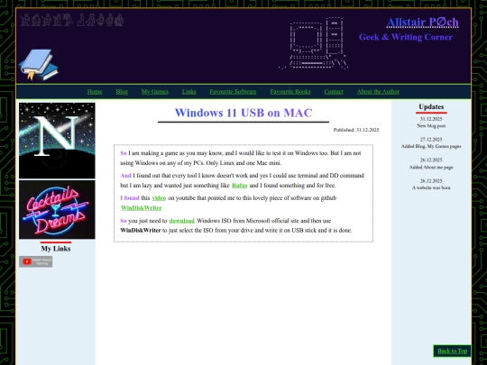 Website screenshot