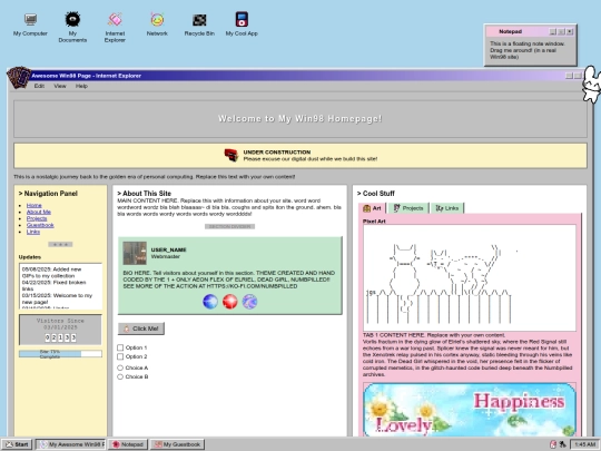 Website screenshot