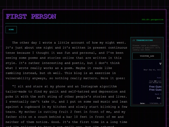 Posts/First_Person screenshot