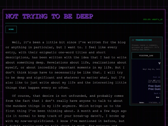 Posts/NotTryingToBeDeep screenshot