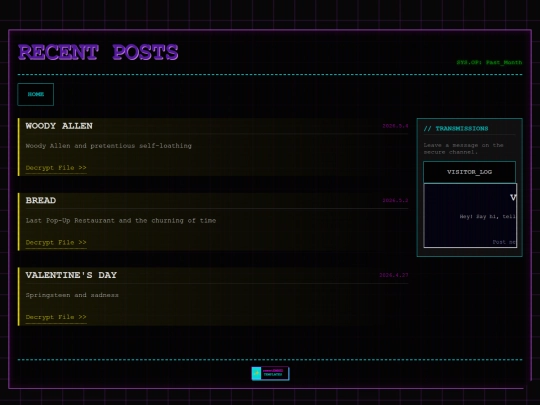 Recent_Posts screenshot