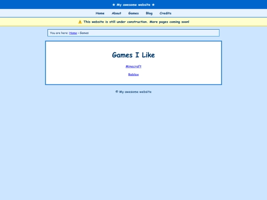 Website screenshot