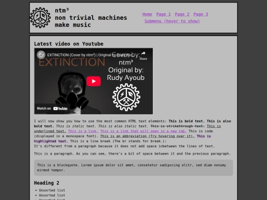 Website screenshot